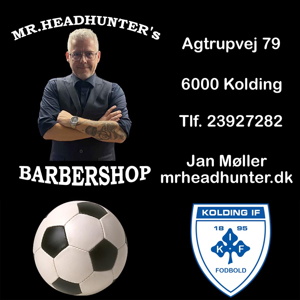 Breaking News Mr. Headhunter's Barbershop sponsor Kolding IF